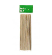 Шампуры для шашлыка, бамбук, 25см OPTILINE 100шт/уп*100